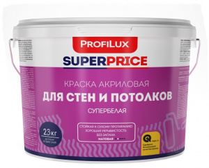 Profilux Superprice Краска ВД для стен и потолков