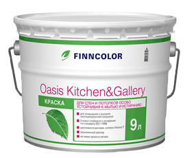 Finncolor Oasis Kitchen&Gallery Краска для влажных помещений водно-дисперсионная матовая