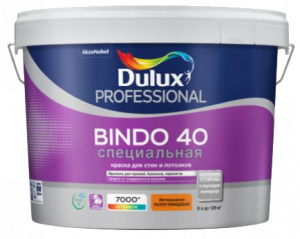 Dulux Professional Bindo 40 Краска для стен и потолков специальная полуглянцевая 