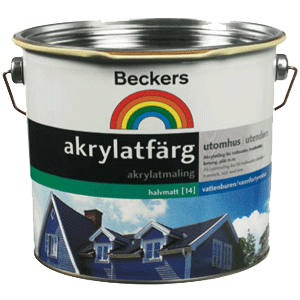 Beckers Akrylatfarg Краска для деревянных фасадов акрилатная латексная полуматовая