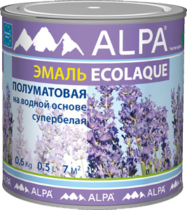 Alpa Ecolaque Эмаль универсальная полуматовая
