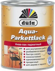 Dufa Aqua-Parkettlack Лак паркетный на водной основе шелковисто-матовый 