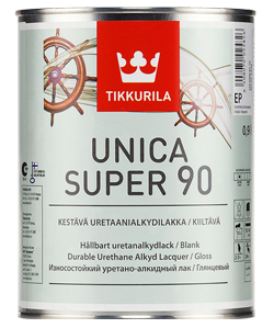 Tikkurila Unica Super 90 Лак для дерева уретано-алкидный высокоглянцевый