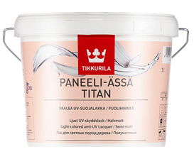 Tikkurila Paneeli-Assa Titan Лак для деревянных панелей акрилатный акрилатный полуматовый 