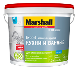 Marshall Краска для кухни и ванной латексная матовая