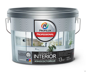 Profilux Professional Interior моющаяся Краска для стен и потолков для влажных помещений латексная м