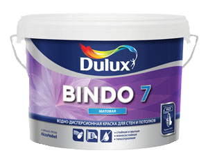 Dulux Bindo 7 Краска для стен и потолков латексная матовая 