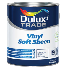 Dulux Soft Sheen Краска для стен и потолков водно-дисперсионная матово-сатиновая