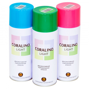 Coralino Light Краска универсальная аэрозольная акриловая глянцевая