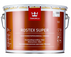Tikkurila Rostex Super Грунт по металлу антикоррозийный матовый